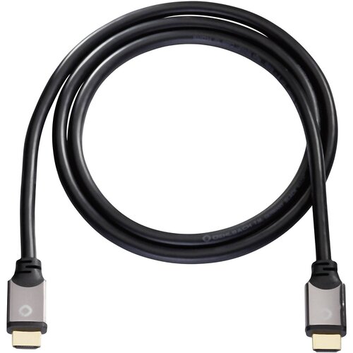Oehlbach HDMI kabel HDMI-A vtič, HDMI-A vtič 7.5 m črna 92457 avdio povratni kanal, pozlačeni konektorji, Ultra HD (4k) HDMI HDMI kabel, (20417636) Slike