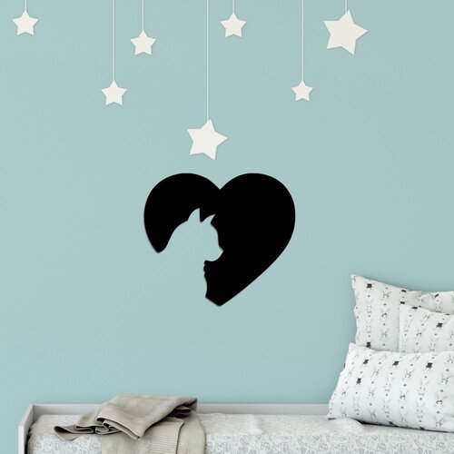 Wallity Zidna dekoracija Cat5, 49x43 cm, 1.5 mm, Crna Slike