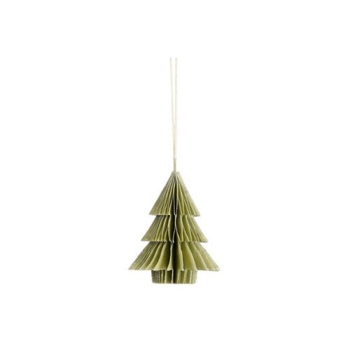 Dekordom novogodišnja dekoracija - hanging paper tree 10cm 1137187 - light green - edl ( 041378 ) Slike