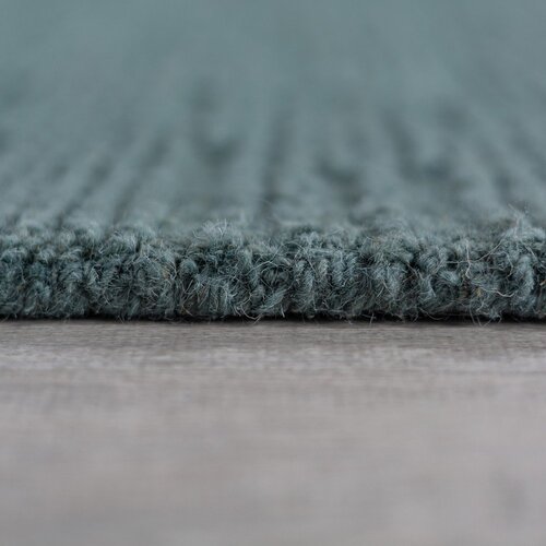 Flair Rugs Pra&amp;scaron;no modra ročno tkana volnena preproga 200x290 cm Harris Boucle &amp;ndash; Slike
