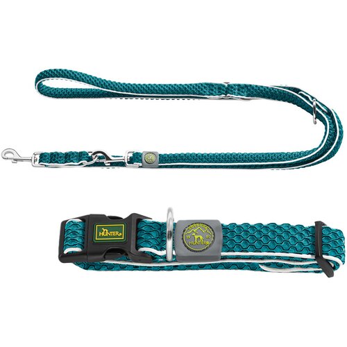 Hunter set: ogrlica Hilo Vario Basic i podesivi povodac Hilo - Ovratnik SM: Povodac za opseg &amp;amp; vrata 30 - 43 cm: Duljina 200 cm Slike