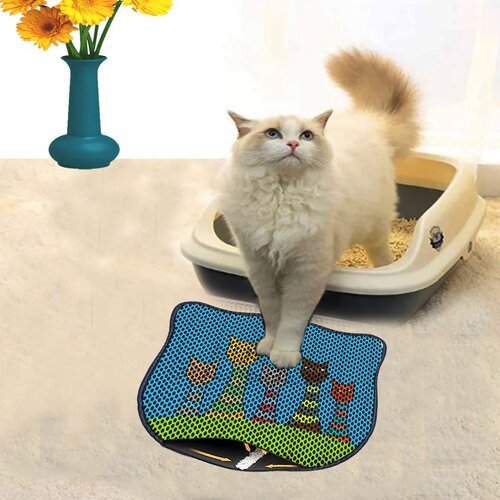 WALLXPERT Kdkafa0039 multicolor cat litter mat Cene