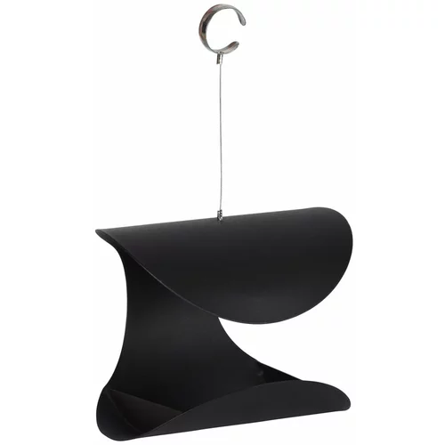 Esschert Design Črna viseča podajalka Sleek