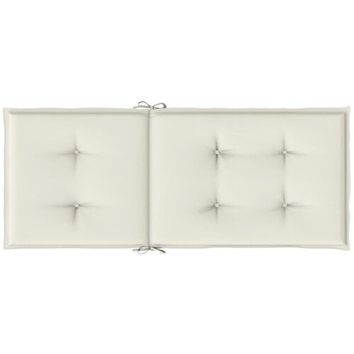  Jastuci za stolice 6 kom pro&amp;scaron;arano krem 120x50x4 cm tkanina Slike