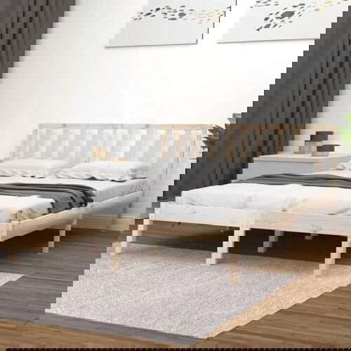 The Living Store Posteljni okvir iz trdne borovine 120x190 cm - Posteljni Okvir, (21529244) Slike