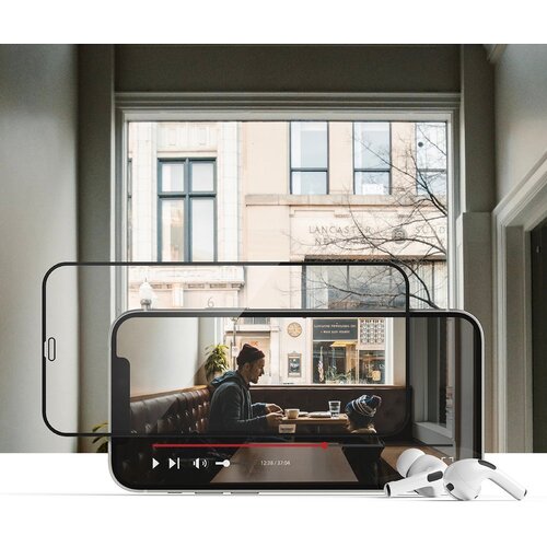 Ringke Invisible Defender ID kaljeno staklo s okvirom za iPhone 12 / iPhone 12 Pro Slike