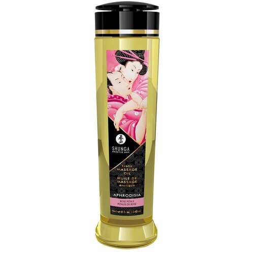 Shunga - masažno olje - vrtnica (240 ml) Slike