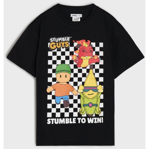 Sinsay Pamučna majica s printom Stumble Guys Slike