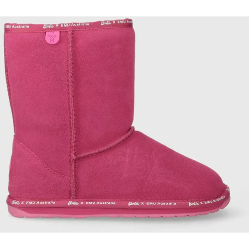 EMU Australia Dječje cipele za snijeg od brušene kože Barbie Wallaby Lo boja: ružičasta