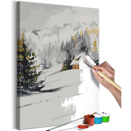  Slika za samostalno slikanje - Winter Cottage 40x60 Cene