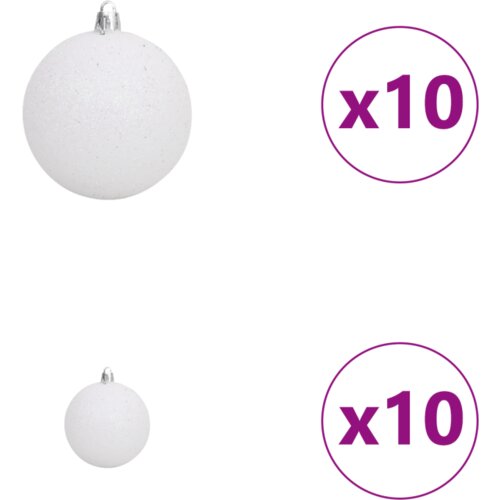  Umjetno božićno drvce Bijelo 210 cm PVC Slike