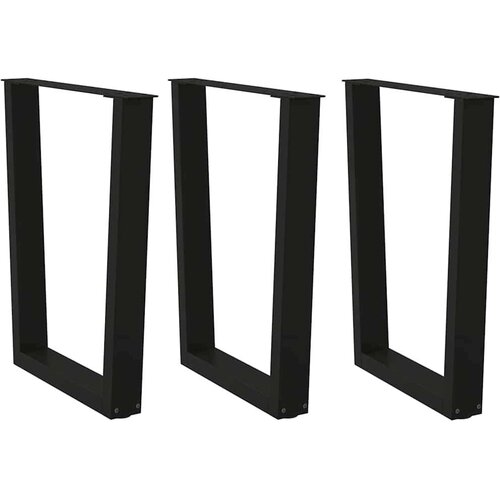  Noge za blagovaonski stol V-oblik 3 kom crne 70x(72-73 3) cm Cene