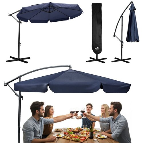 Plonos PL-881 Sklopivi Vrtni Suncobran 8-Segmentni 350 cm s Pokrivačem Cijene