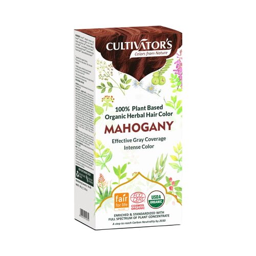 CULTIVATOR'S Organic Herbal Hair Color - Mahogany Cene