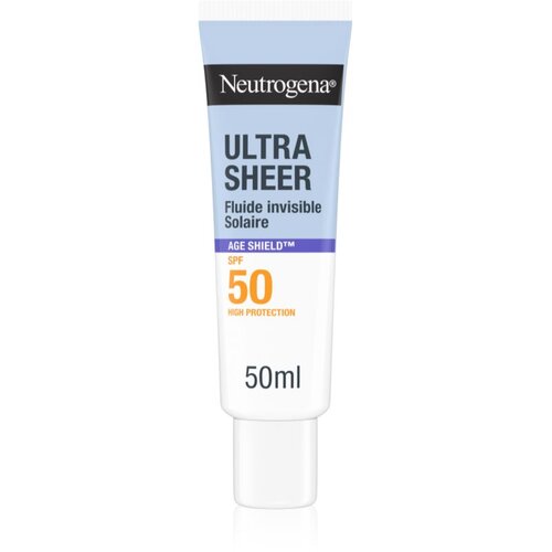 Neutrogena Ultra Sheer Age Shield fluid ultra light SPF 50 50 ml Slike
