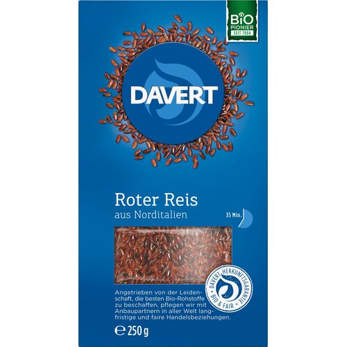 Davert Bio crvena riža iz sjeverne Italije - 250 g Cijene