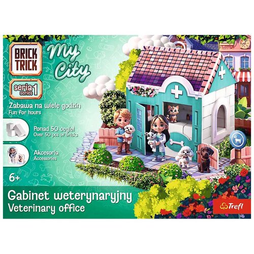 Trefl Brick Trick gradimo od cigle: My City Veterinarska ambulanta građevinski set od 50 dijelova - Slike