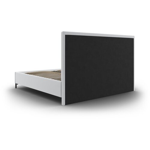 Mazzini Beds Svetlo siva oblazinjena zakonska postelja s prostorom za shranjevanje z letvenim dnom 140x200 cm Casey &amp;ndash; Slike