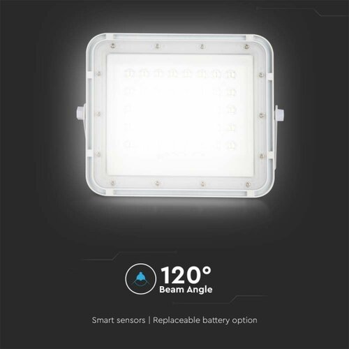  LED spoljni solarni reflektor LED/6W/3,2V IP65 4000K beli + daljinski upravljač Slike