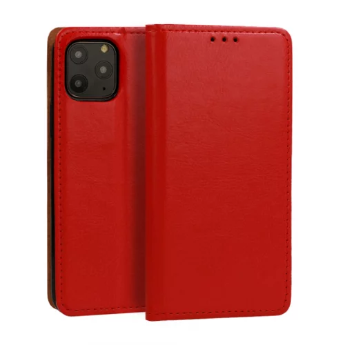 Onasi Special usnjena preklopna torbica za Samsung Galaxy A14 - rdeča