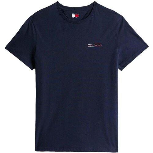 Tommy Jeans Cotton Basic T-Shirt Navy Plava Slike