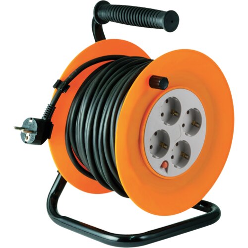 Home Motalica za kabel, 40 met., H05VV-F, 3 x 1.0 mm&amp;sup2;, IP20 - HJR 4-40 Slike