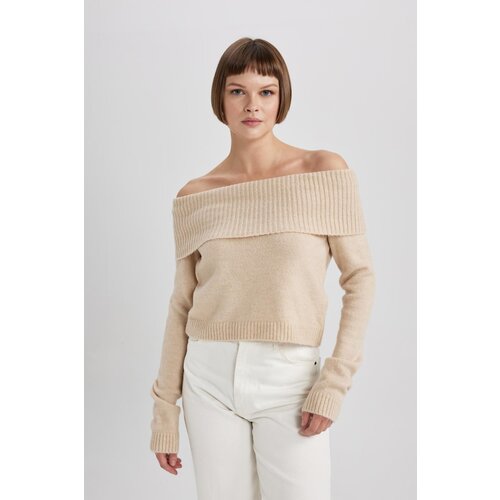 Defacto fitted open shoulder sweater Slike