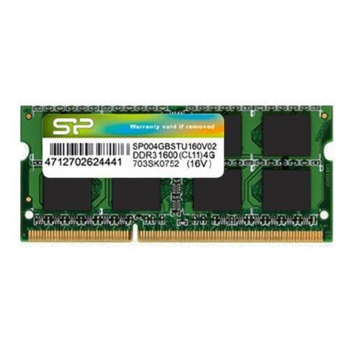 SiliconPower RAM SODIMM DDR3 8GB 1600MHz SP008GBSTU160N02 Cene