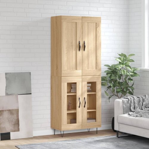  Visoka komoda hrasta sonome 69,5x34x180cm od konstruiranog drva Cijene