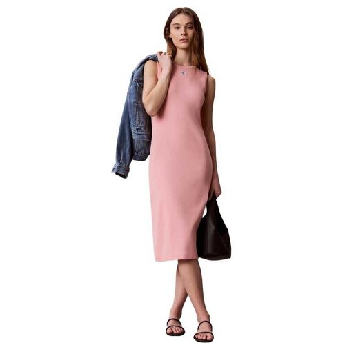 Calvin Klein pamučna midi haljina Cene
