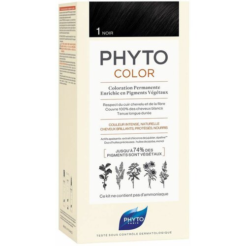 Phyto PHYTOCOLOR Farba za kosu 1 Noir Slike