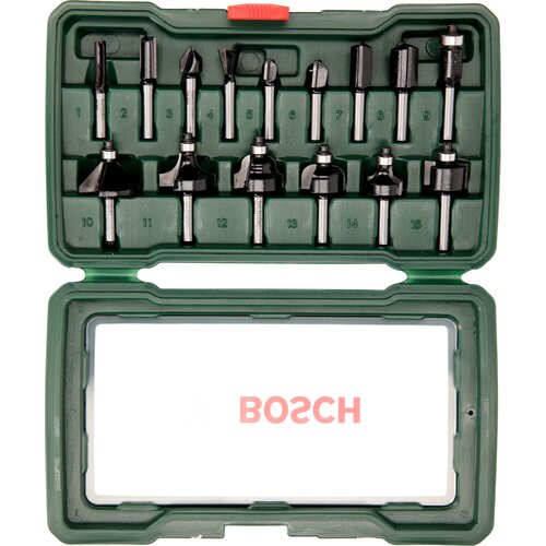 Bosch 15-delni set tc glodala (1/4&amp;quot; prihvat) 2607019467 Slike