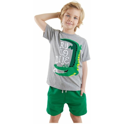 Denokids Croco Boys T-shirt Shorts Set Slike