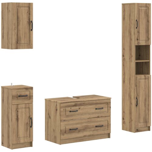  Set kupaonskih ormara od 4 dijela UTRECHT Hrast artisan Cijene