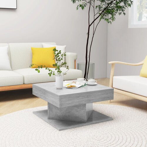 vidaXL stolić za kavu siva boja betona 57 x 57 x 30 cm od iverice Cijene