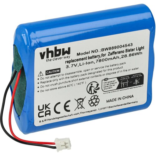 VHBW Baterija za Zafferano Sister Light / Sister Mini, 7800 mAh Cene