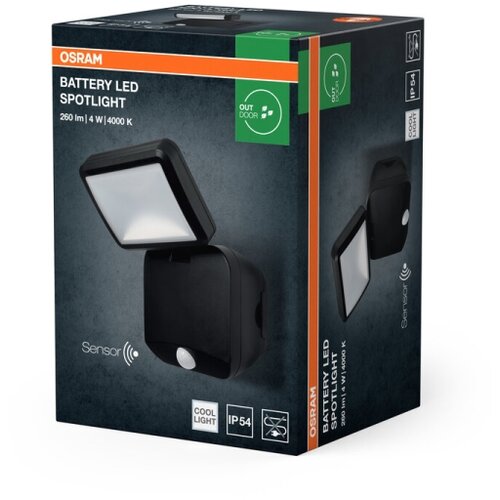 Osram led spoljni zidni reflektor sa senzorom battery LED/4W/4xD IP54 Slike