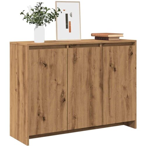 VidaXL Komoda boja hrasta artisan 102 x 33 x 75 cm konstruirano drvo Slike