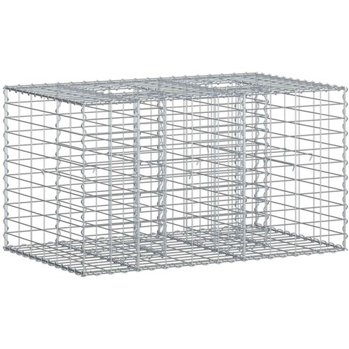  Gabionski uzdignuti krevet Srebrno 100 x 60 x 55 cm - 100 x 60 x 55 cm Cijene