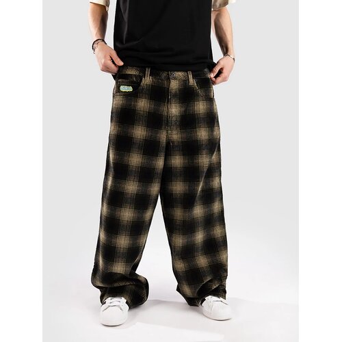 Empyre Ultra Wide Cord Plaid Hlace green shadow plaid Cene