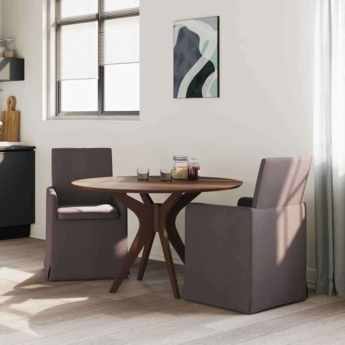  Trpezarijske stolice 2 pcs Tamno smeđa 57 x 67 x 95 cm tkanina Slike