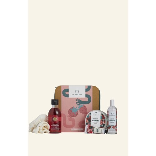 The Body Shop lather & Slather Strawberry Big Gift Case Slike