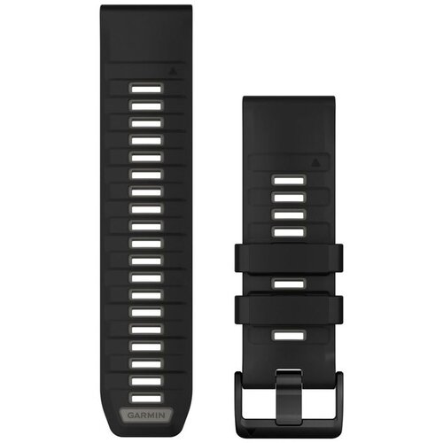Garmin remen za sat QuickFit 26 mm, crni / Pebble Gray silikon Cene
