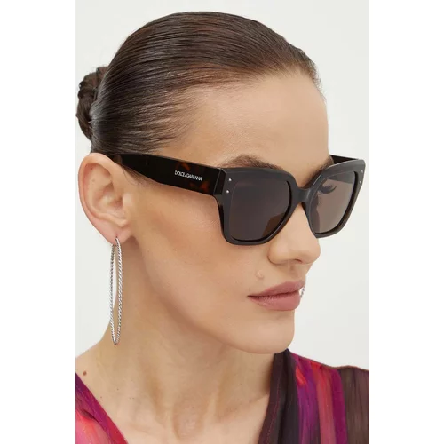 Dolce & Gabbana Sunčane naočale za žene, boja: smeđa