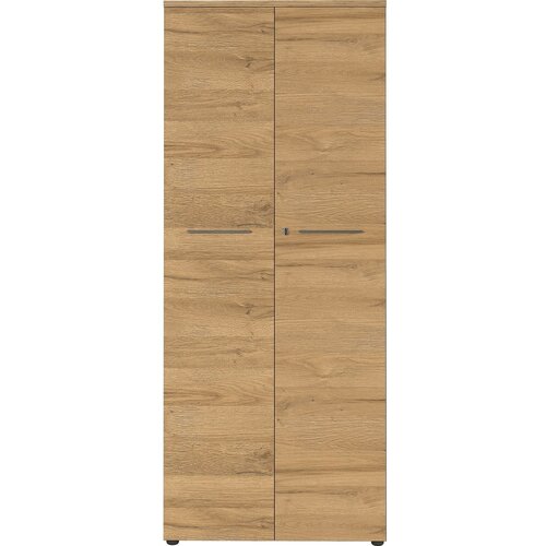 Germania Antracitno siva garderobna omara v hrastovem dekorju 80x197 cm Agenda - Germania Slike