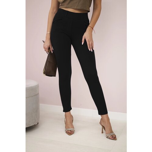 Kesi Cotton pants with a bow black Cijene