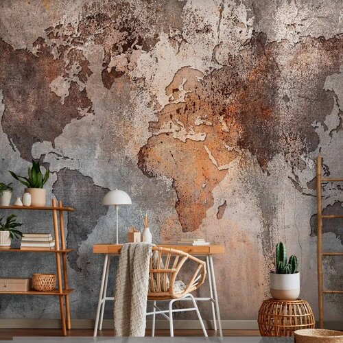  Foto tapeta - Map Colors 300x210 Premium Cene