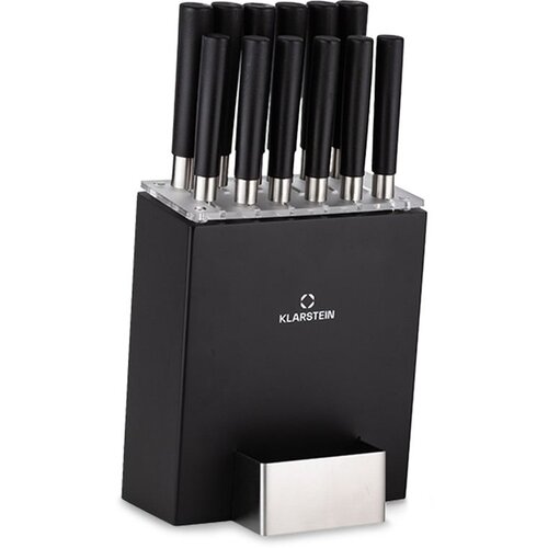 Klarstein Kitano XL, 13-dijelni set Set noževa s blokom, Crna Slike