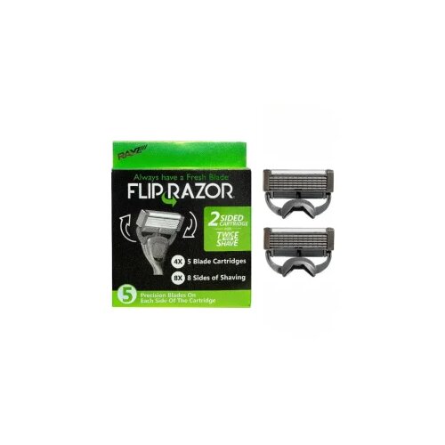  Žileti Flip Razor s 5 o&scaron;trica Refil 2 kom dvostrani &ndash; Green Cijene