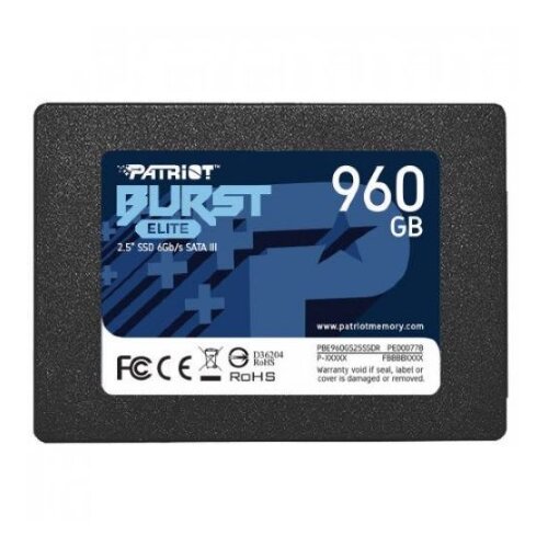 Patriot SSD 2.5 SATA3 6Gb/s 960GB Burst Elite 450MBs/320MBs PBE960GS25SSDR ssd hard disk Slike